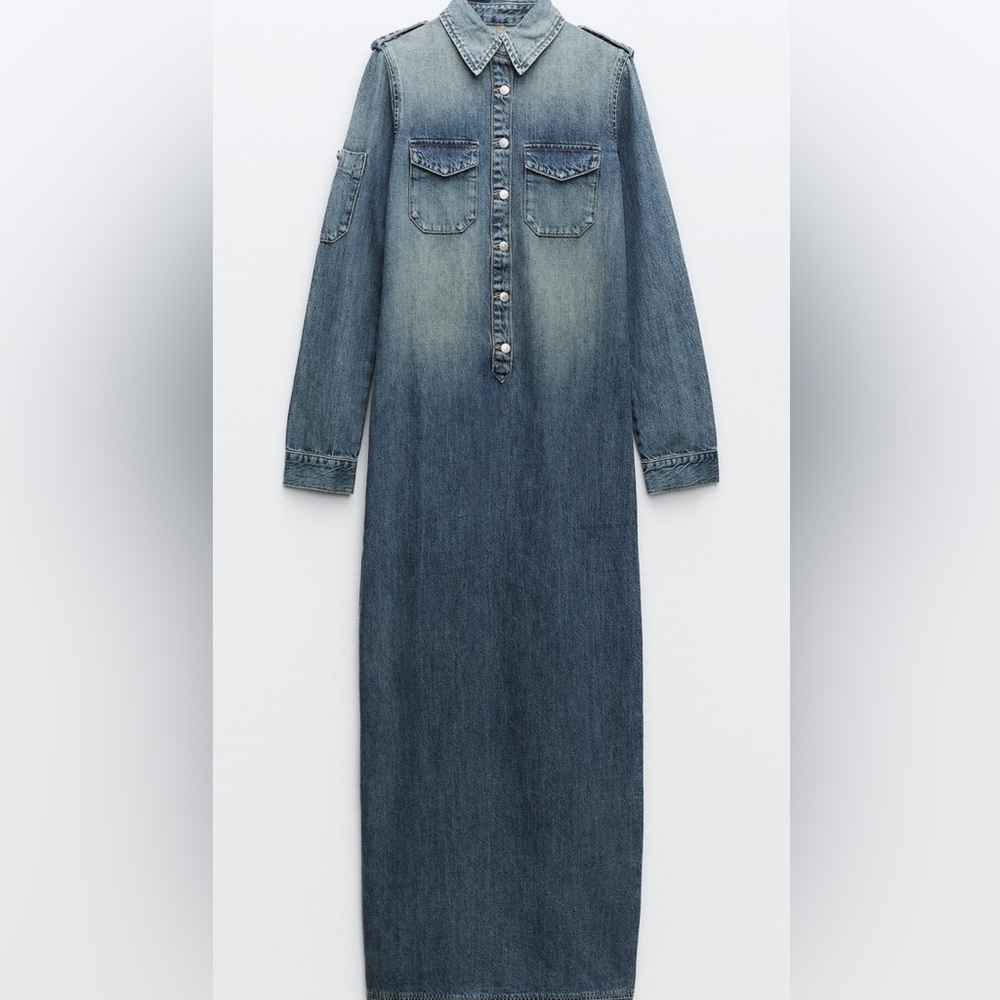 Denim dress Zara brand women size M